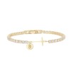 Gold Cross Bracelets for Women - 14K Gold Plated 3mm