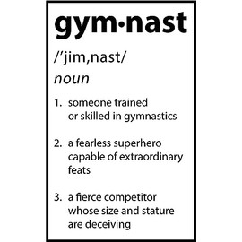 Damdekoli Definition Gymnast Poster (18 x 24 Inches)