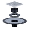 UNI-DRAIN Shower Floor Drain Kit with Vertical ABS 2 Inch