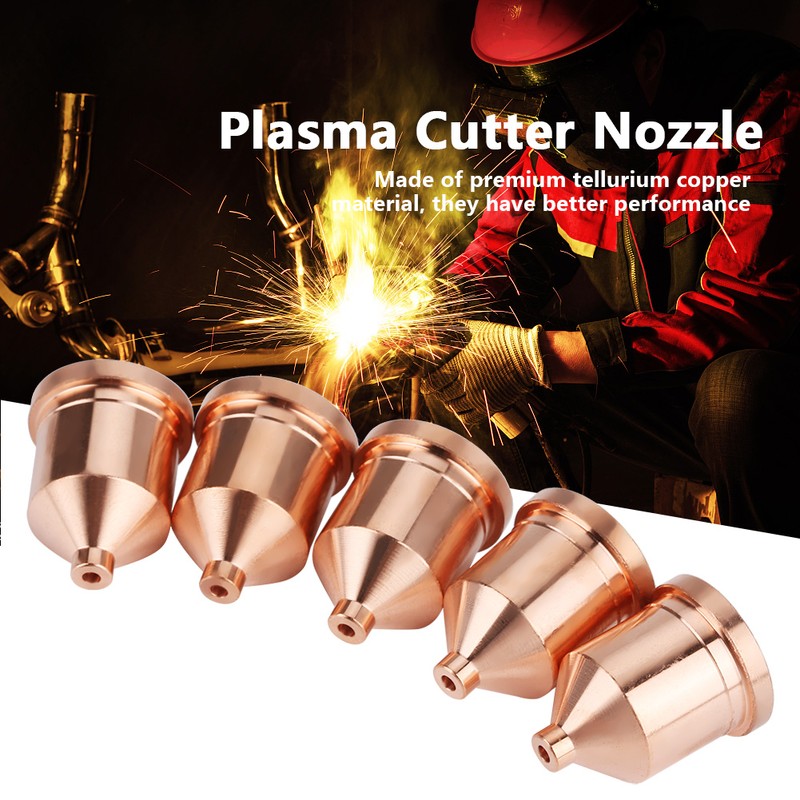 5pcs Plasma Cutter Nozzles Torch Tips Consumables 60A 120931 for