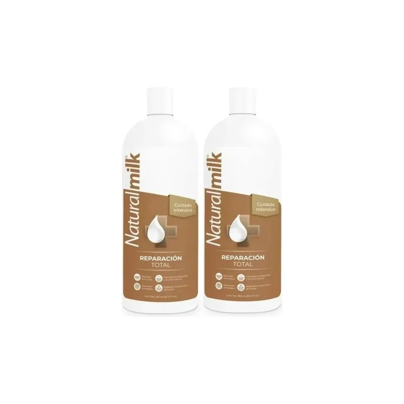 2 Crema Corporal Naturalmilk Reparación Total 950ml