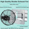 Hipoilk 12 Inch Shutter Exhaust Fan with Speed Controller and