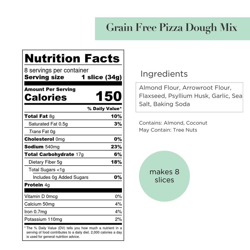 Stellar Eats Grain-Free Pizza Dough Baking Mix | Gluten-Free, Dairy-Free,