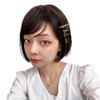 AQUADOLL wg349DBR Wig, Bob, Short, Umbrella Color, Full Wig, Blonde,