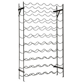 Oenophilia Alexander Wine Rack - 60 Bottle, Sturdy Metal Construction, Wobble-Free, Extra Large Standing and Wall Mount Wine Holder Storage, Measures 39.5" H x 22.5" W x 8" D