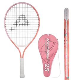 AMA SPORT Kids Tennis Racket for Junior Toddlers Starter Kit 17-25" for Girls and Boys - 4 Color Kids Tennis Rackets Age 2-12 with 420D Nylon Shoulder Strap Bag