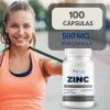 Zinc Con Vitamina C Y Jengibre 500mg - 100 Cáps