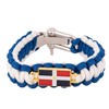 Desert Cactus Dominican Republic Flag Paracord Bracelet - Adjustable Size