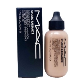 M.A.C Studio Radiance Face and Body Radiant Sheer Foundation - W4 (Rosy beige with rosy undertone for medium skin) 1.7 Fl Oz / 50 mL