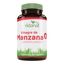 Vidanat Vinagre de Manzana 60 Tabletas  Complemento Alimenticio de Calidad                                                                            
