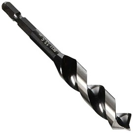 Star-M Anti-Burr F-Type Short Drill Bit, Hexagonal Shaft for Carpentry