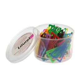 Laurel Paperclips Plastic Non-magnetising 60mm Assorted Colours Ref 25928/131398 [Pack of 75]
