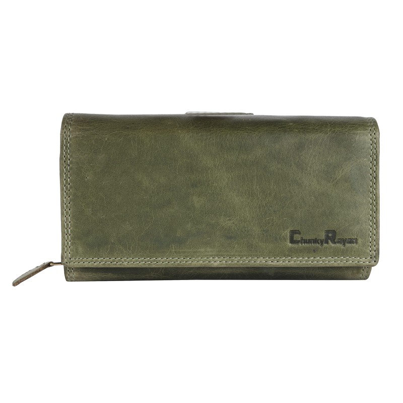 Chunkyrayan Women’s Real Leather XXL Wallet, RFID Protection Including Leather