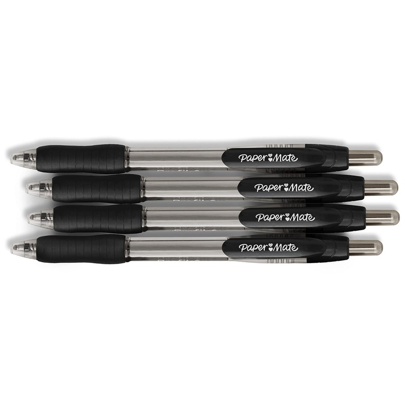 Paper Mate Profile Retractable Ballpoint Pen, Bold Point, Translucent Barrel,