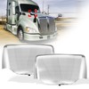 WANLLY Chrome Hood Mirror Covers For Kenworth T680 Peterbilt 579
