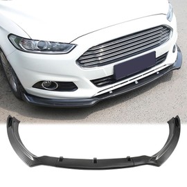 Fancemot Carbon Fiber Front Bumper Lip Splitter Compatible with Ford Fusion 2013-2016, Trim Protection Splitter Spoiler