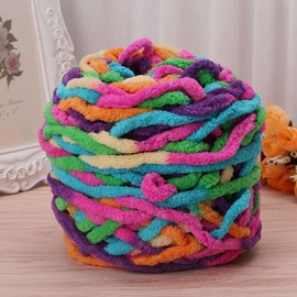 GUMEI 100g/1ball Soft Cotton Hand Knitting Yarn Chunky Woven Bulky Crochet Worested