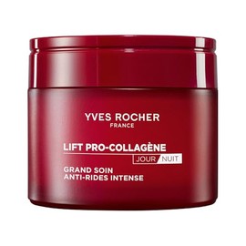 Yves Rocher Crema Intensiva Dia y Noche Rellenadora de Arrugas Lift Pro-Collagne - con cido Hialurnico y Clageno Vegetal - Alisa, Rellena y Nutre la  