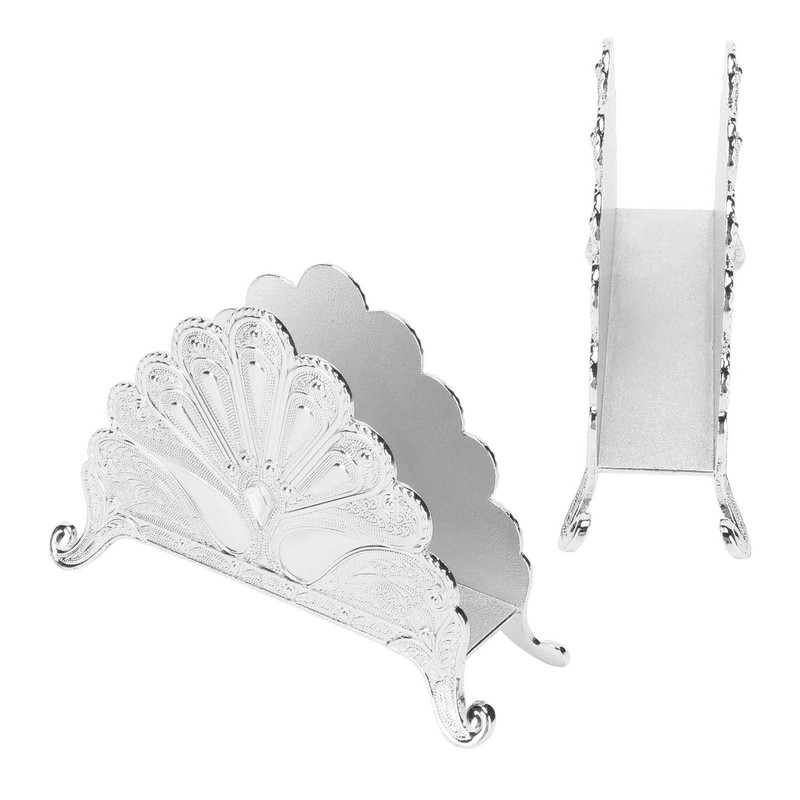 Napkin Holder Classical Metal Peacock Embossed European Style Table Tissue