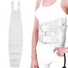 Steel Plate Compression Waist Training Belt Lower Back Brace Adjustable