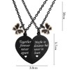 MJartoria BFF Necklace for 2-Valentines Heart Matching Necklace Best Friends