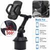Upgraded Adjustable Car Mount Cup Cradle Holder for Cell Phone