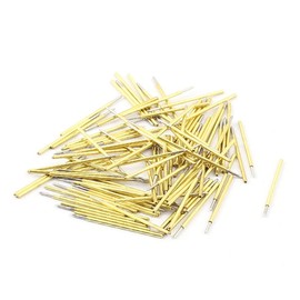 NEW LON0167 100Pcs P50B 0.5mm Dia Spear Tip PCB Borad Spring Test Probes Testing Pins Gold Tone 16mm(100 Stcke P50B 0,5mm Durchmesser Speer-Spitze PCB Borad Federsonden Pins Gold Tone 16mm