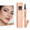 HOUSN Gray Eyebrow Pencil Liquid Eyebrow Pencil Four-Pointed Eyebrows, Smudge-Proof,