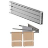 1 x grey towel rail without drilling - space-saving towel