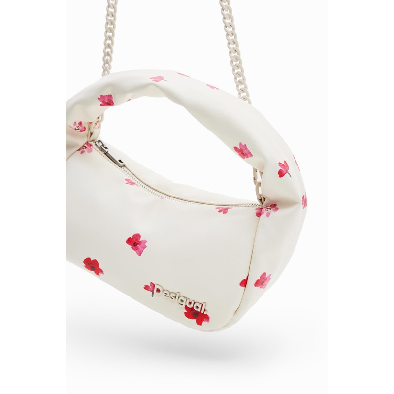 Desigual Women's Circa Scott Accessories PU Shoulder Bag, White