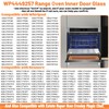 Upgraded WP4449257 Oven Inner Door Glass Compatible with KitchenAid Whirlpool