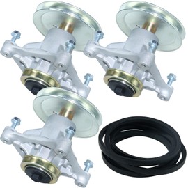POSEAGLE 3 Pack 604214 Spindle Assembly with 603988 Pulley 791988 5/8x141 for Hustler Raptor 52 inch and Hustler Raptor Limited 52 inch Lawn Decks