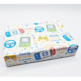 2 Sheets 2 Tags 8th Birthday Gamer Wrapping Paper Computer Games Age 8 Cute Fun Attractive Boy Girl Birthday Level Up Gaming Multi Coloured Unisex Giftwrap Eight Year Old Male Or Female