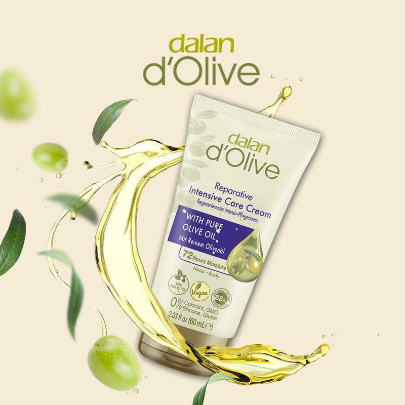 3 x Dalan d'Olive Intensive Cream 60 ml Tube