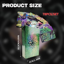 EULAPGOE Rider Waite Tarot Cards with Colourful Box Vintage for Beginners and Professional Players