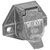 Buyers Products TC1007 7-Way Truck End Trailer Connector (Round, Metal),