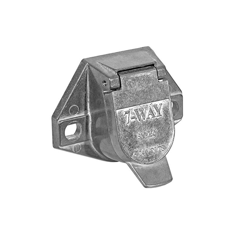 Buyers Products TC1007 7-Way Truck End Trailer Connector (Round, Metal),