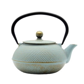 SECHUDO 30.4oz Small Cast Iron Teapot, Tea Kettle for Stovetop Safe, Tea Pot with Stainless Steel Infuser for Loose Tea, Japanese Tetsubin Coated with Enameled Interior(900ml)