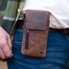 Moonster Leather Phone Holster – Genuine Full-Grain Buffalo Leather Cell