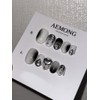 [Hiphan Nail Premium Embo] Radish Smudge Nail Tip - Almond
