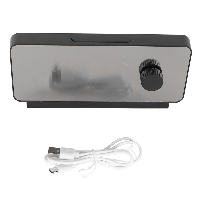 Digital Alarm Clock Dual Display Adjustable Brightness Large Display LED