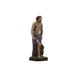 THE FAITH GIFT SHOP Saint Lazaro Statue - Hand Painted in Italy - Our Tuscany Collection -Estatua de San Lazaro 8"