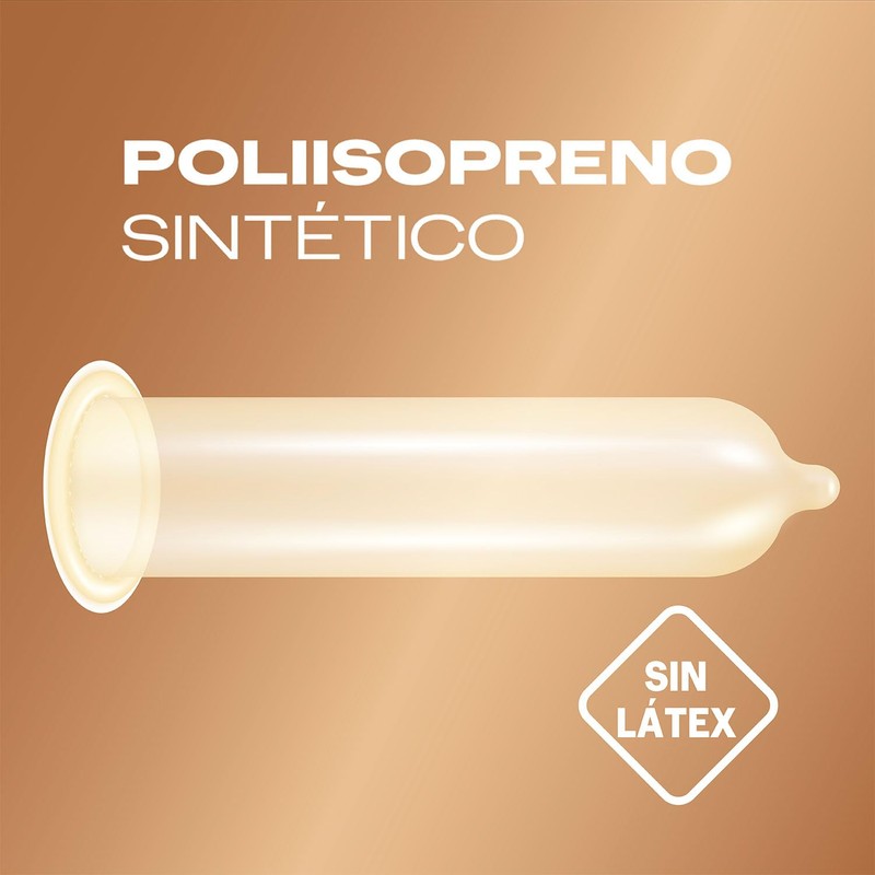 SCondones Sin Látex Sico Piel con Piel color natural, cartera