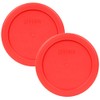Pyrex Bundle - 2 Items: 7202-PC 1-Cup Red Plastic Food