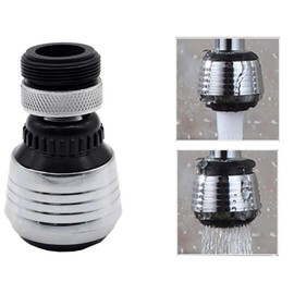 Faucet Aerator, Universal and Adjustable, Kitchen Tap Extension with 2 Modes, Rotating Adapter to Save Water, Economical, Complete Set with Installation Kit