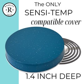 Sensi Temp Electric Stove Burner Covers - Protect Stovetop - Set of 4, 10 and 8 inches Blue Grain Electric Stove Covers