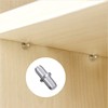 Shelf Pins, 30PCS Nickel Plated Shelf Support Pegs for Cabinet
