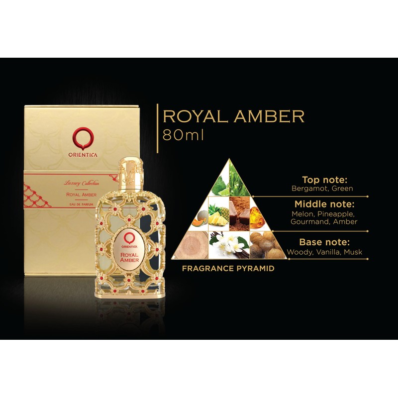 Orientica Luxury Collection Royal Amber Eau De Parfum - Bergamot,