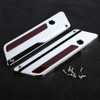 2 pcs Motorcycle Saddlebag Latch Cover Reflectors for Glide Touring