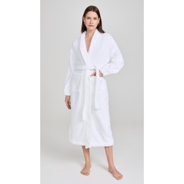Lunya Women's Spa Terry Robe, Sincere White, M